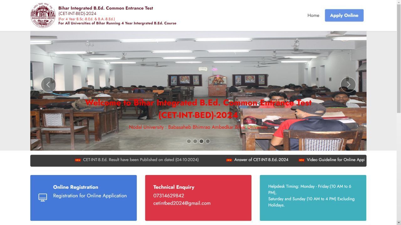 Bihar Integrated CET BEd Result 2024