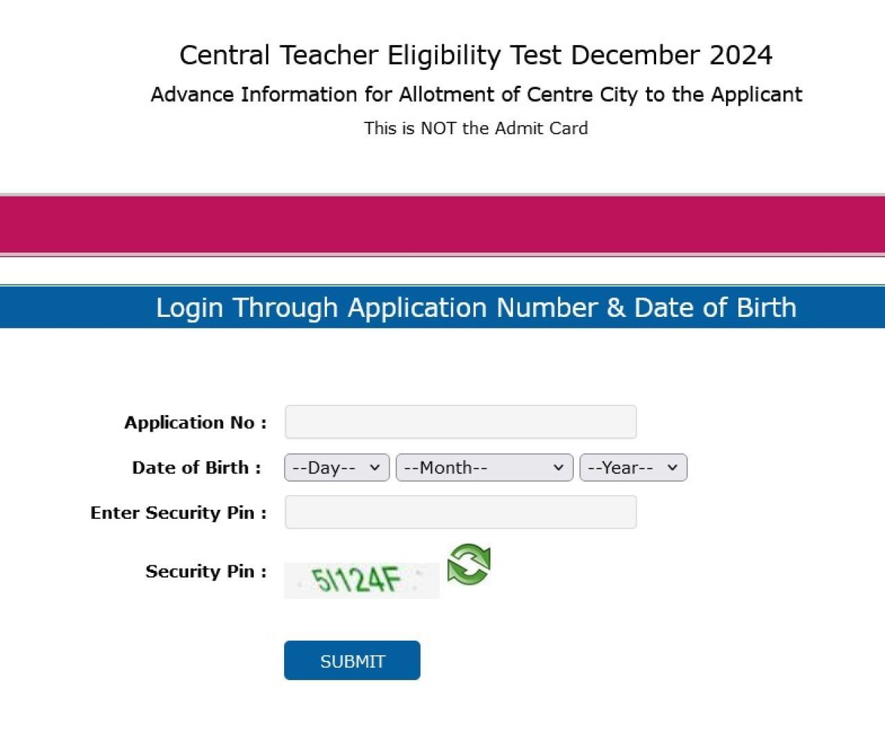 CTET December 2024 Exam City