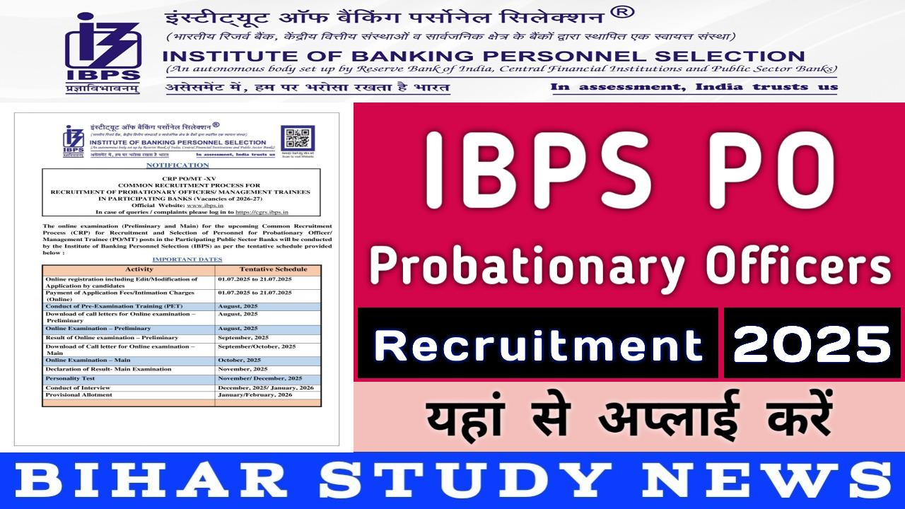 IBPS PO Recruitment 2025