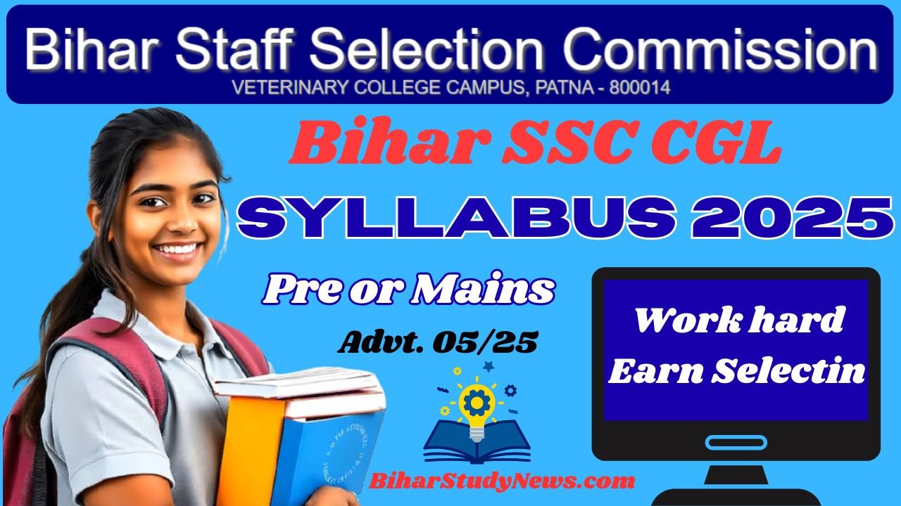 Bihar SSC CGL Syllabus 2025