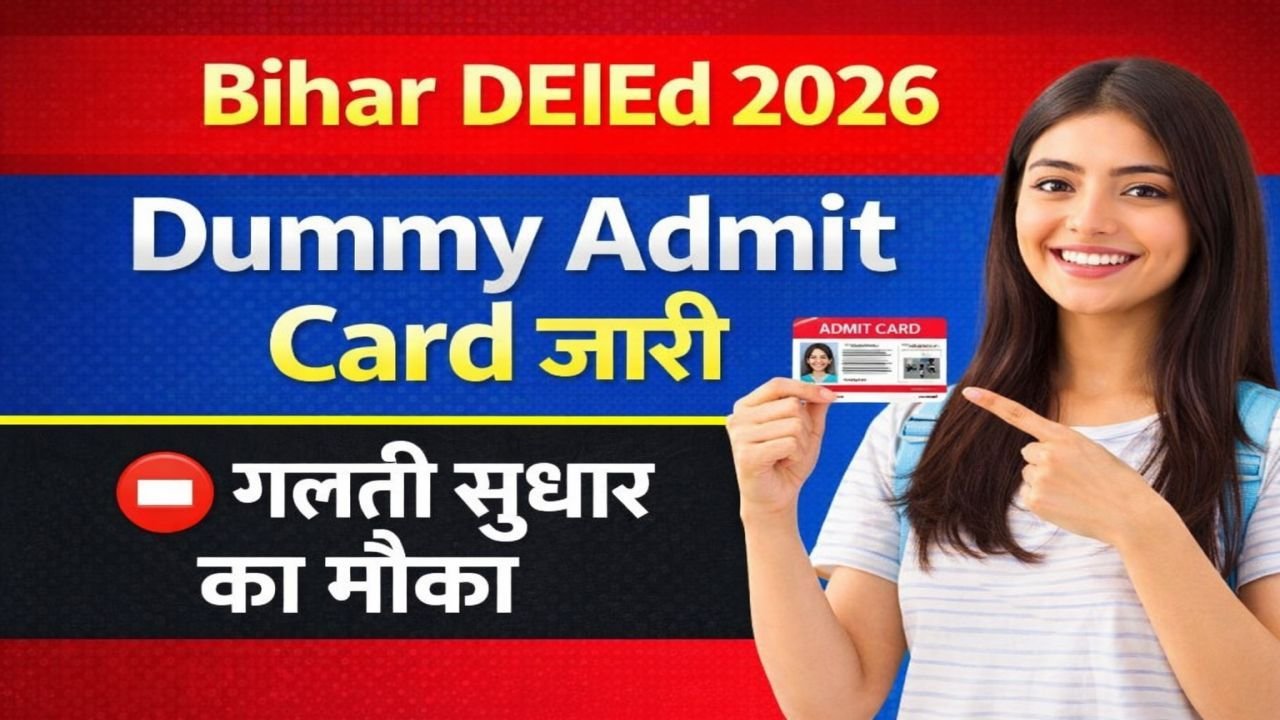 Bihar DElEd Entrance Exam Dummy Admit Card 2026