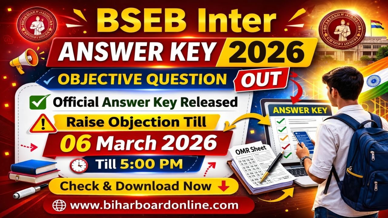 Bihar Board 12th Answer Key 2026