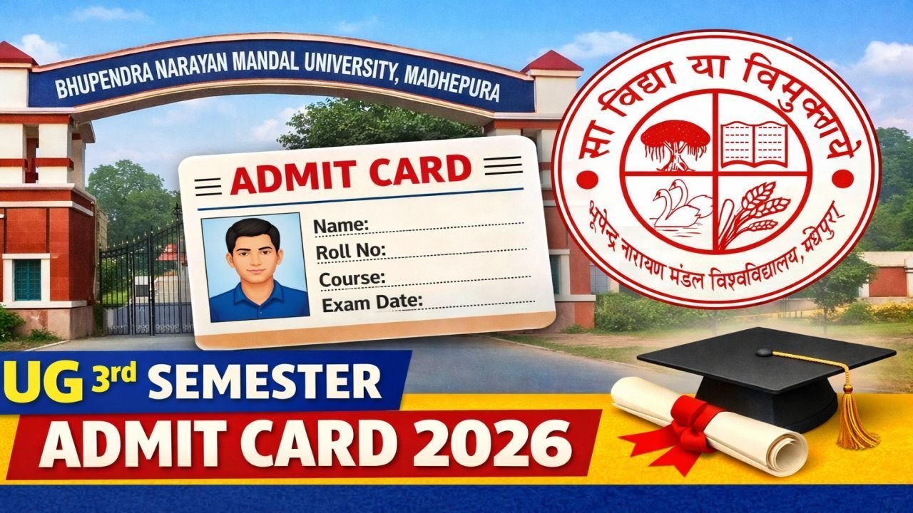 BNMU Madhepura UG 3rd Sem Admit Card 2026