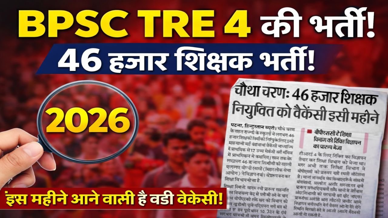 BPSC TRE 4 Bharti Update 2026