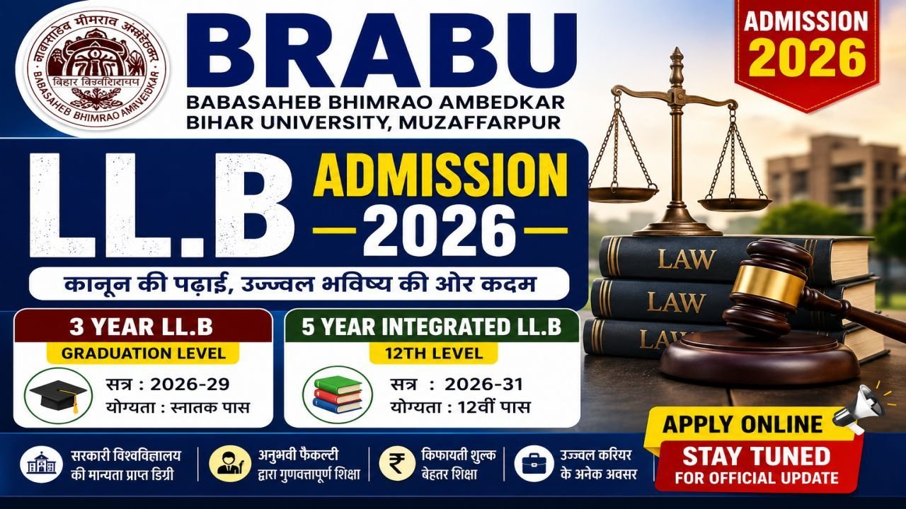 BRABU LLB Admission 2026-29