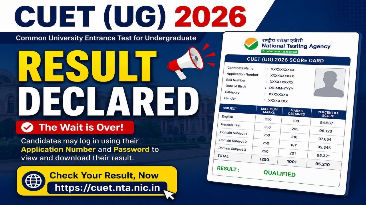 CUET UG 2026 Result Declared