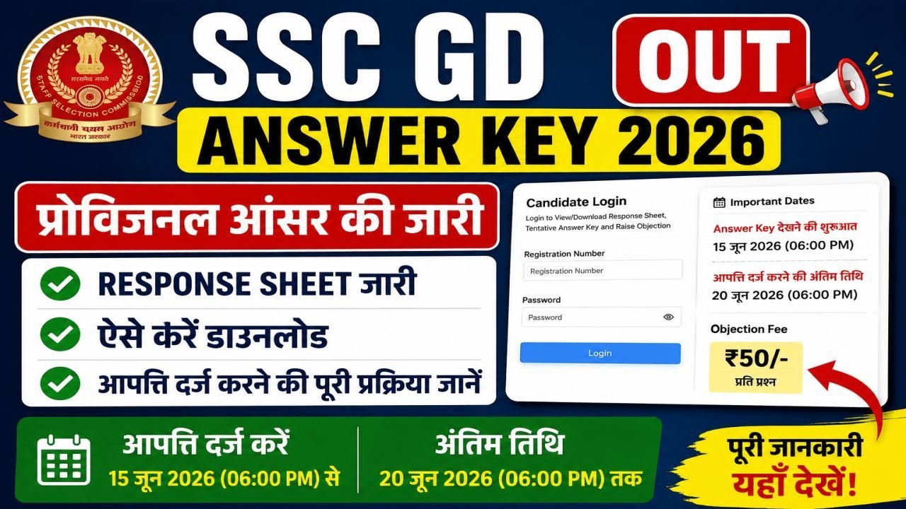 SSC GD Answer Key 2026