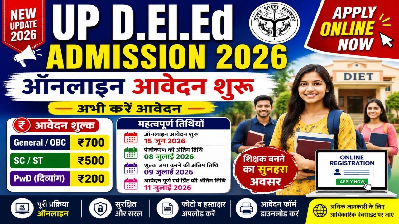UP DElEd Admission 2026 Online Form Started