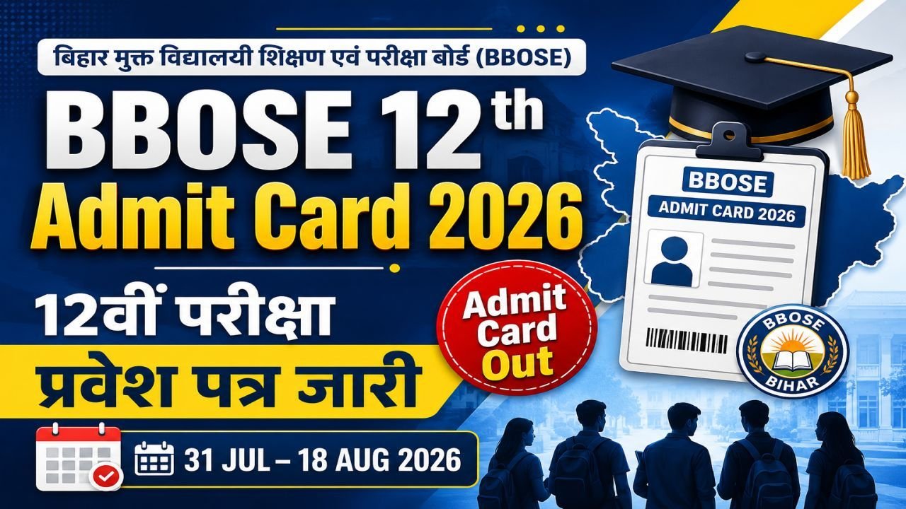 BBOSE 12th Admit Card 2026 Released