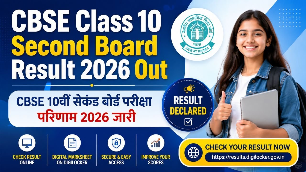 CBSE Class 10 Second Board Result 2026 Out