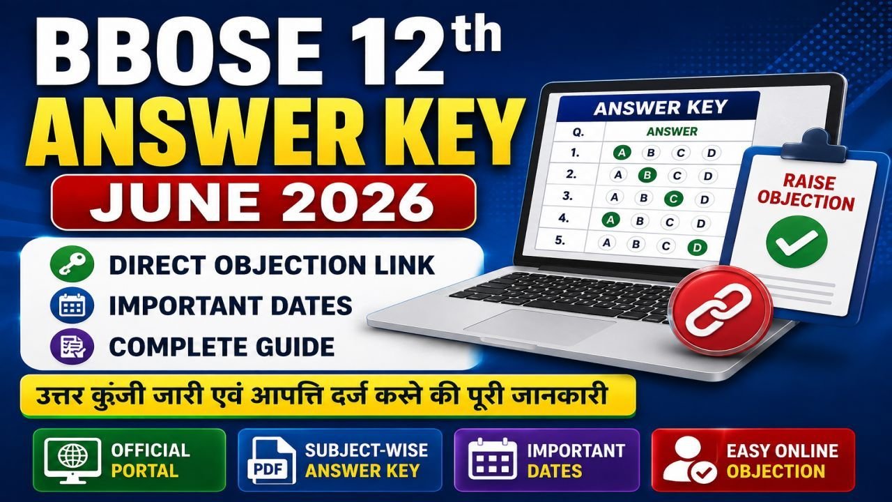 BBOSE 12th Answer Key June 2026