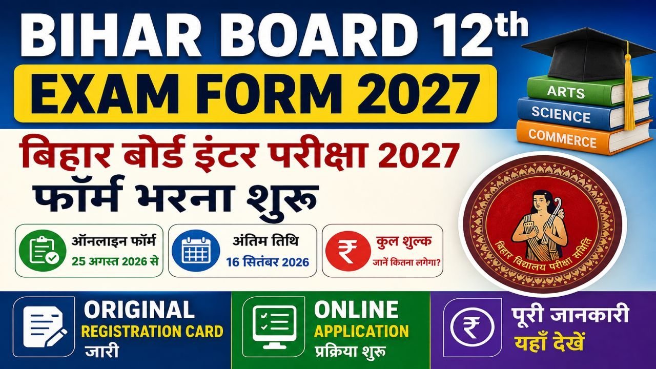 Bihar Board 12th Exam Form 2027