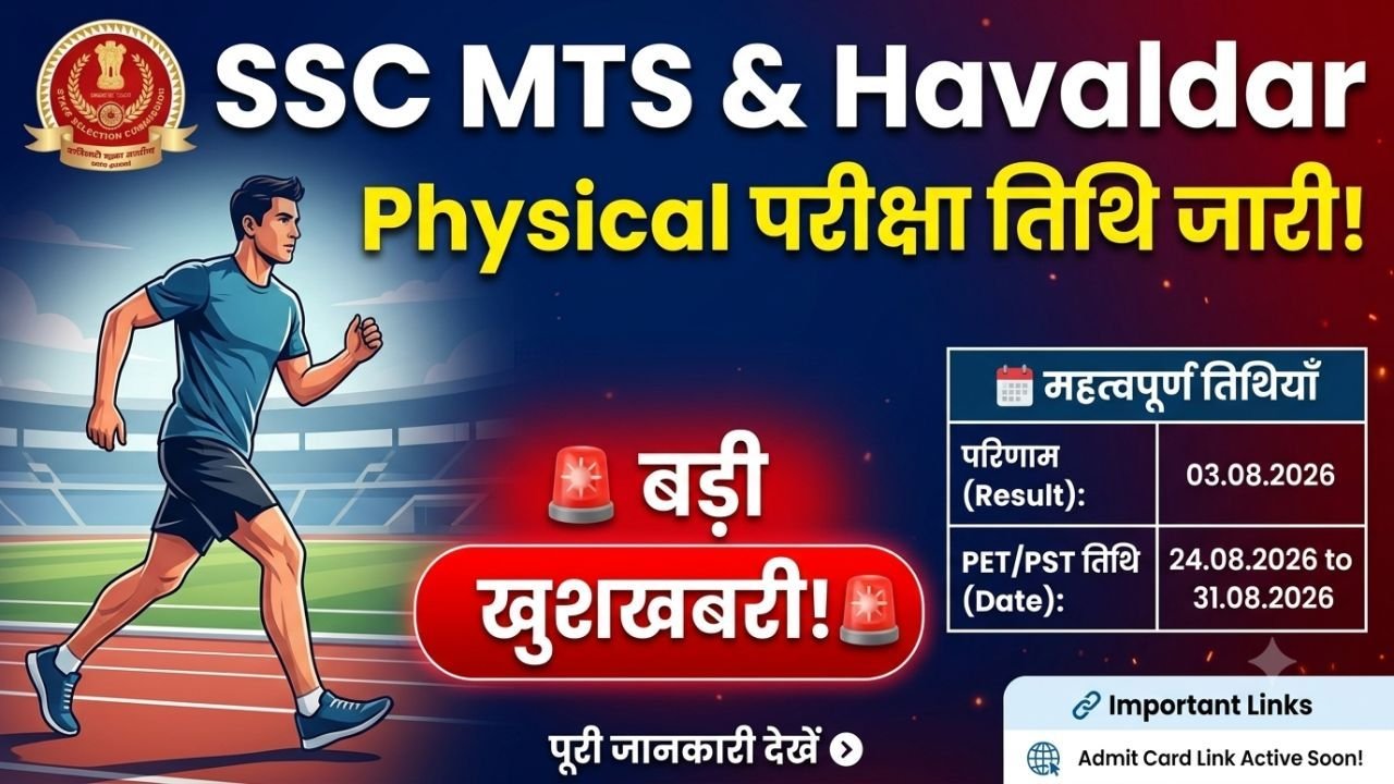 SSC MTS Havaldar PET/PST 2026