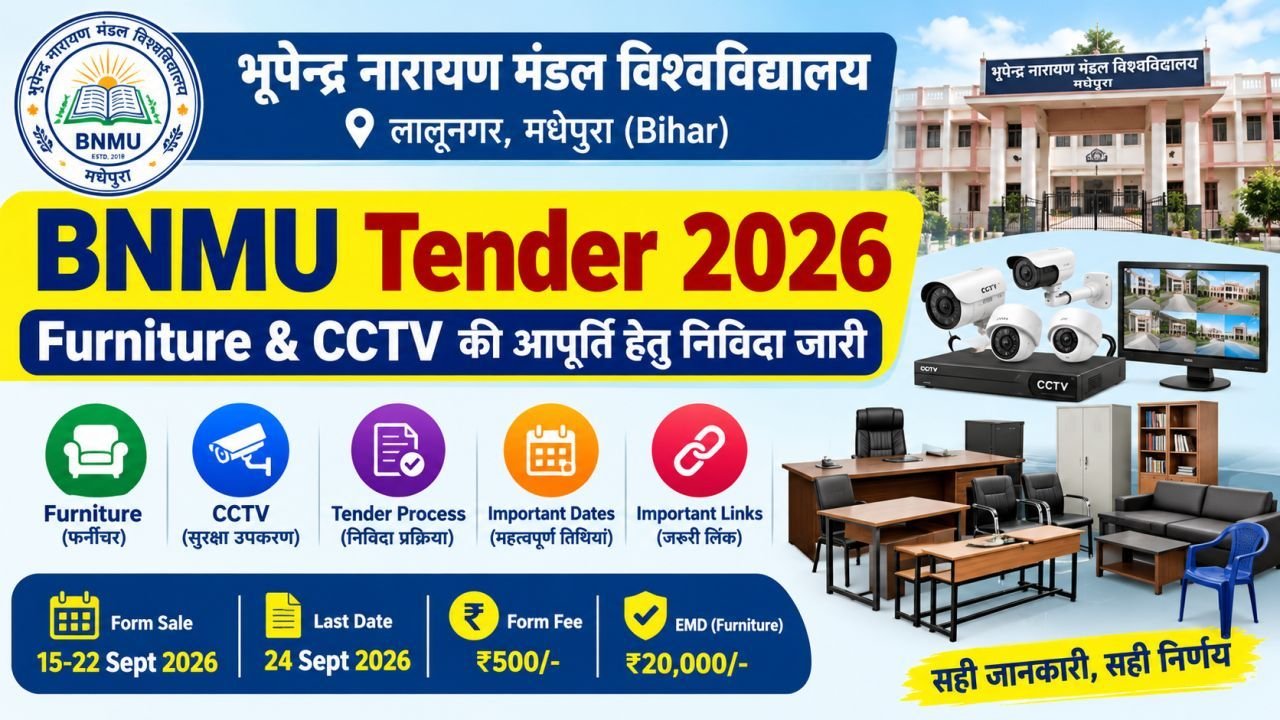 BNMU Furniture & CCTV Tender 2026