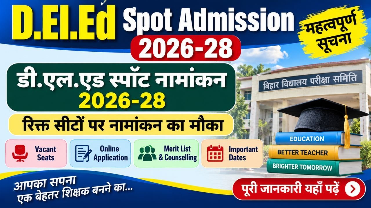 D.El.Ed Spot Admission 2026-28