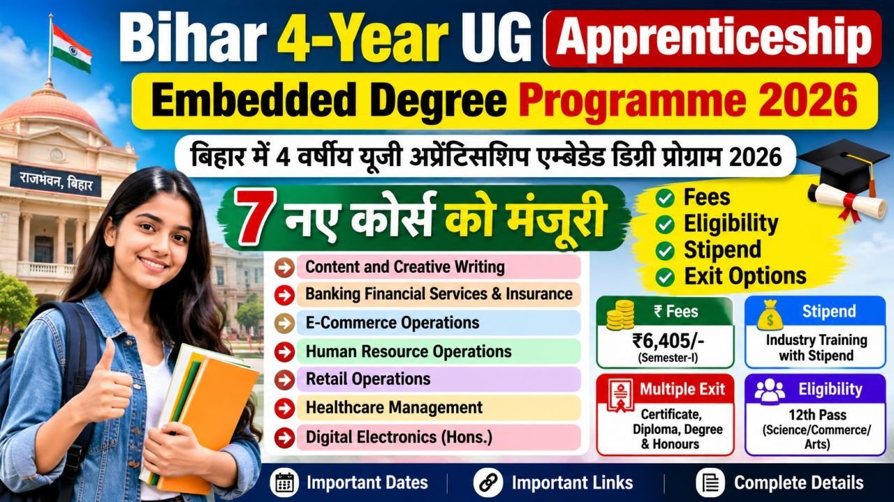 Bihar 4-Year UG Apprenticeship Embedded Degree Programme 2026